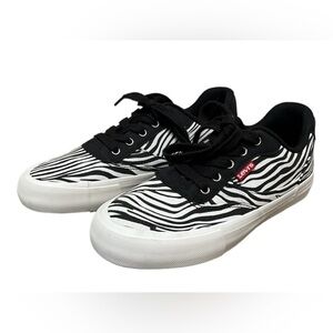 Levi's Kids' Naya Canvas Sneaker Black / White